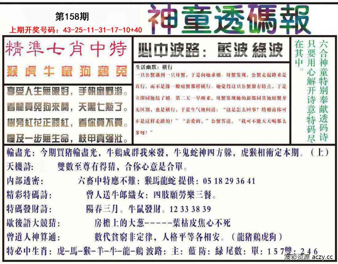神童透码报